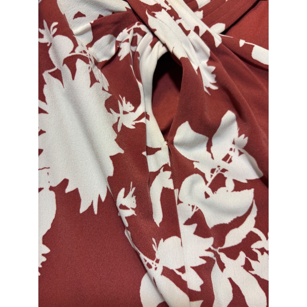 White House Black Market Halter Neck Twisted Floral Print Top Women's Size S - Picture 4 of 8